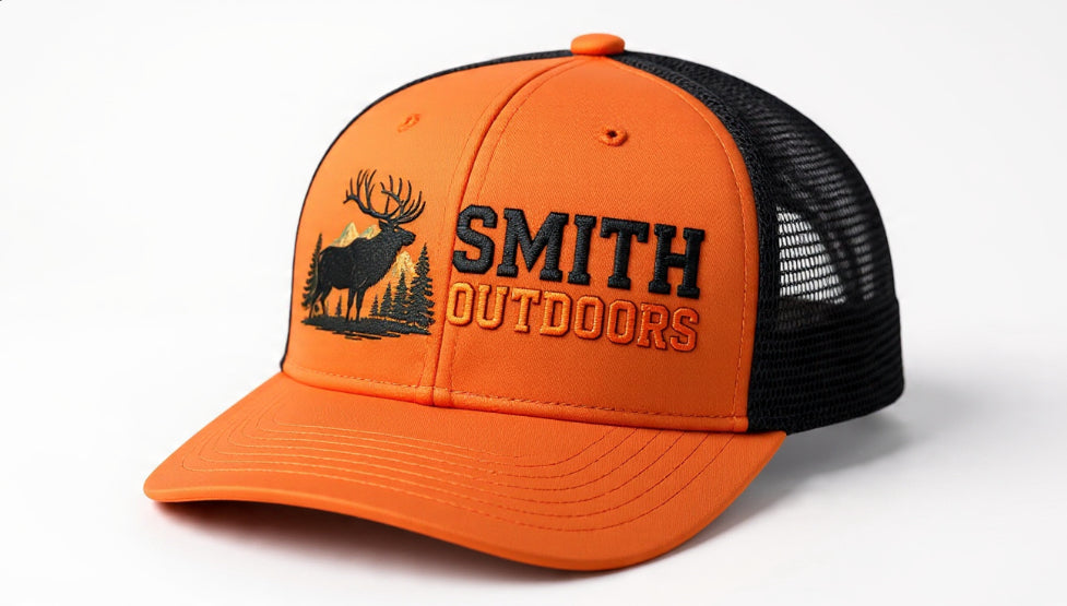 Smith Outdoors Blaze Hunter Trucker Hat – Blaze Orange / Black