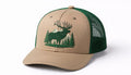 Smith Outdoors High Country Elk Trucker Hat – Khaki / Forest Green