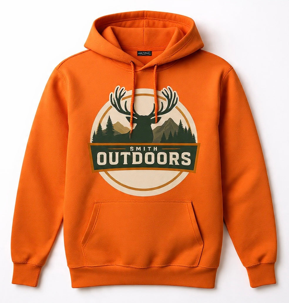 Smith Outdoors Heritage Elk Hoodie – Blaze Orange