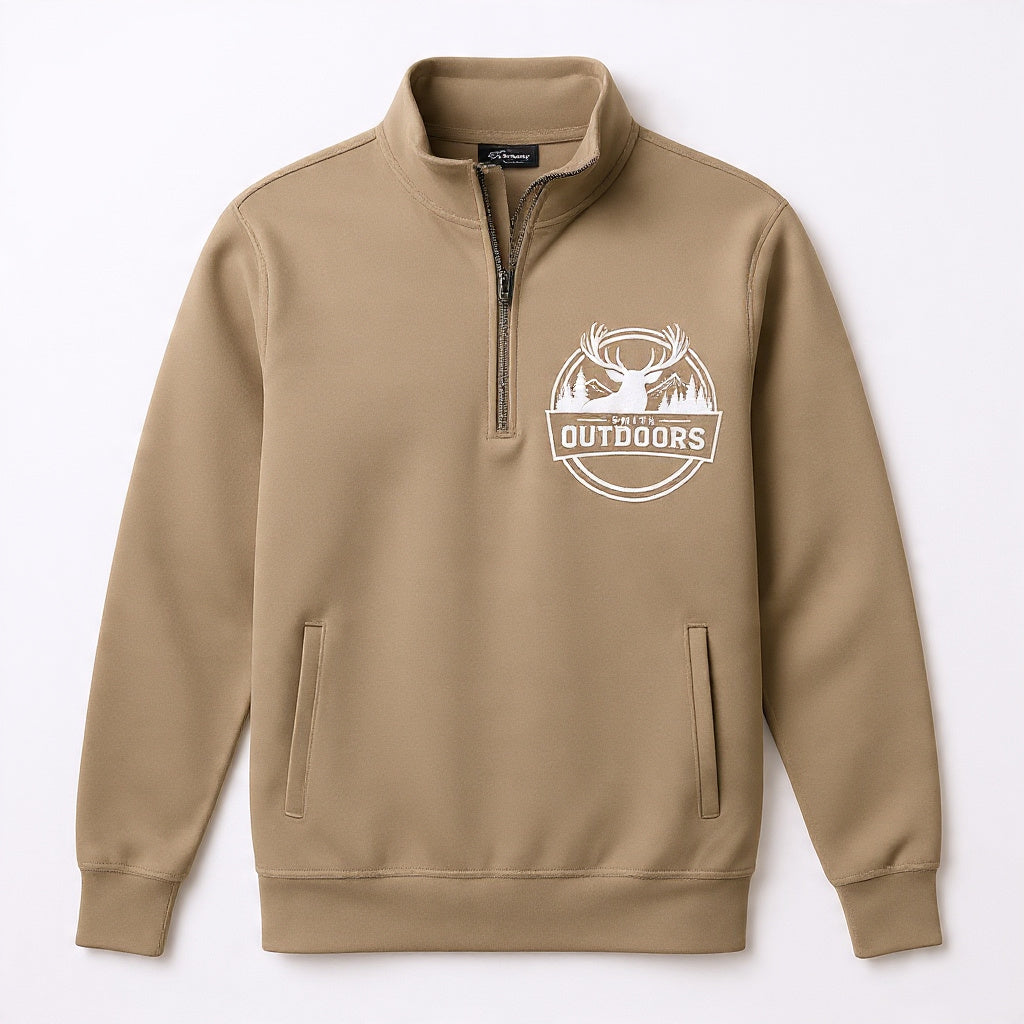 Smith Outdoors Elk Crest Quarter-Zip Pullover – Trail Tan