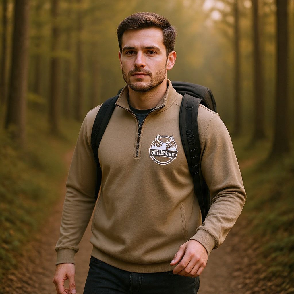 Smith Outdoors Elk Crest Quarter-Zip Pullover – Trail Tan