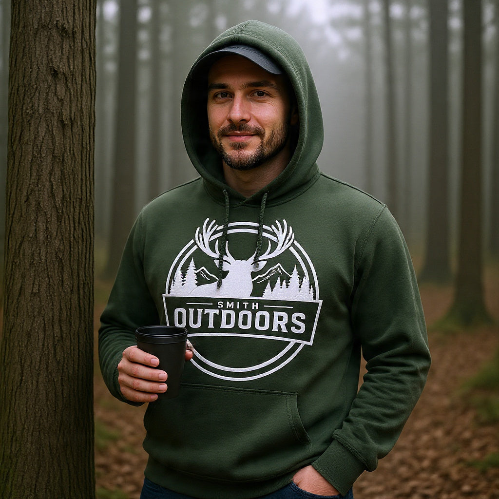 Smith Outdoors Heritage Elk Hoodie – Forest Green